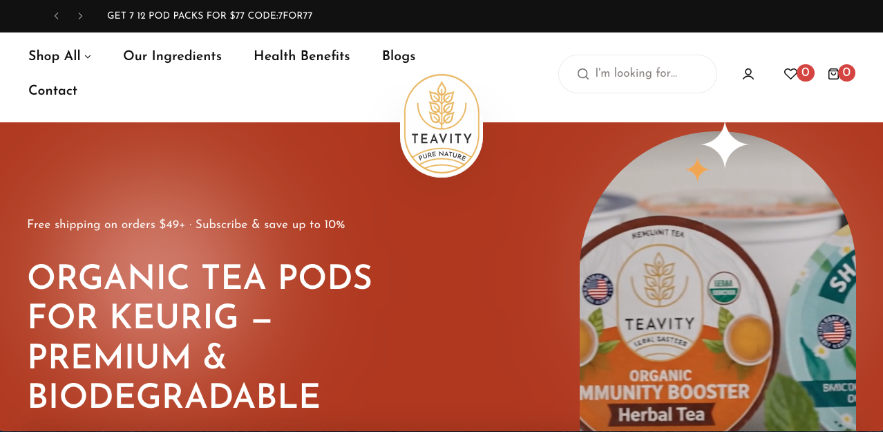 Teavity — Organic Tea Shopify Store